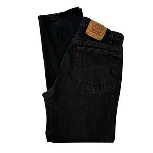 Vintage 90s Levi’s Jeans 505 Made In USA Black Men’s Tag Size 38 x 32 Retro